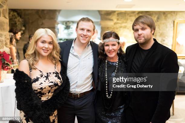 Tory Ross, Michael Grizzard, Kira Reed Lorsch and Joshua Erp attend The Thalians: Hollywood for Mental Health Holiday Party 2017 at the Bel Air...