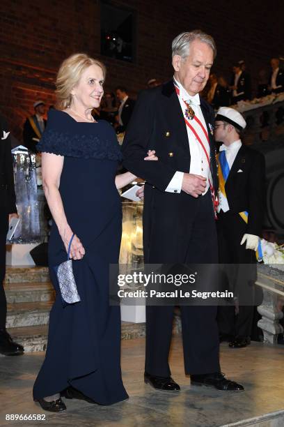 Guests attend the Nobel Prize Banquet 2017 at City Hall on December 10, 2017 in Stockholm, Sweden.