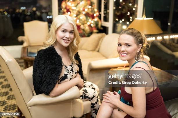 Tory Ross and Chrissie Lynn attend The Thalians: Hollywood for Mental Health Holiday Party 2017 at the Bel Air Country Club on December 09, 2017 in...