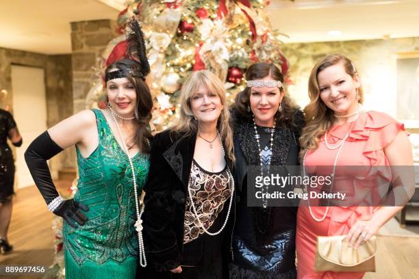 Actresses Nancy O'Brien, Susan Olsen, Kira Reed Lorsch and Christine Troutman attend The Thalians: Hollywood for Mental Health Holiday Party 2017 at...