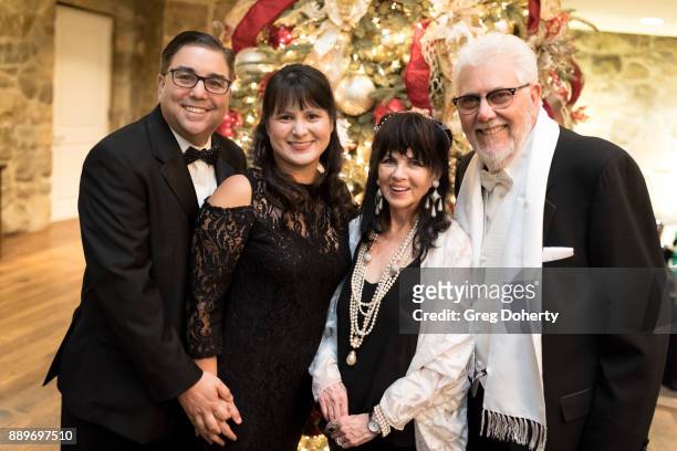 Susan and Jeff Shapiro and Barbara Cohen-Wolfe and Larry Wolfe attend The Thalians: Hollywood for Mental Health Holiday Party 2017 at the Bel Air...