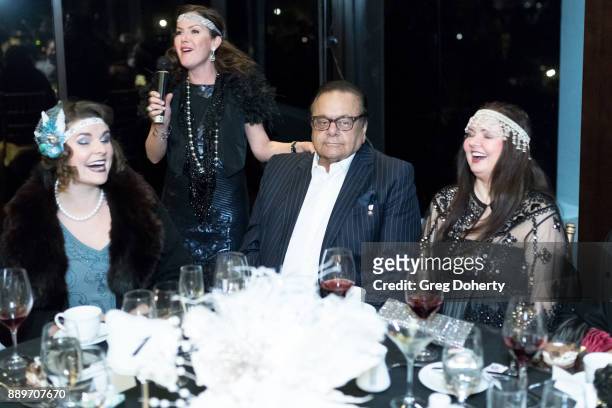 Chelsea Rivera, Kira Reed Lorsch, Dee Dee Sorvino and Paul Sorvino attend The Thalians: Hollywood for Mental Health Holiday Party 2017 at the Bel Air...