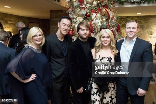 Jackie Lewis, Kevin Carriker, Joshua Erp, Tory Ross, and Michael Grizzard attend The Thalians: Hollywood for Mental Health Holiday Party 2017 at the...
