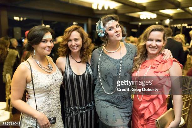 Chelsea Rivera, Frankie Ingrassia, Taylor Seabaker and Christine Troutman attend The Thalians: Hollywood for Mental Health Holiday Party 2017 at the...