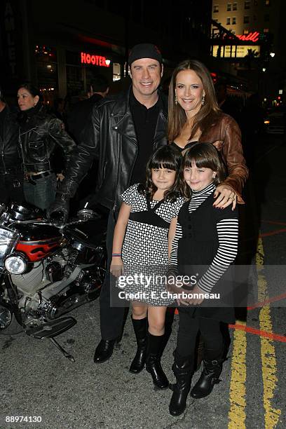 John Travolta, Ella Travolta, Kelly Preston and friend Cate