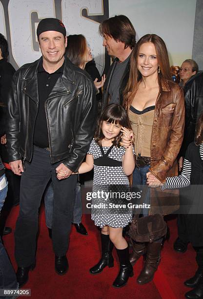 John Travolta, Kelly Preston and daughter