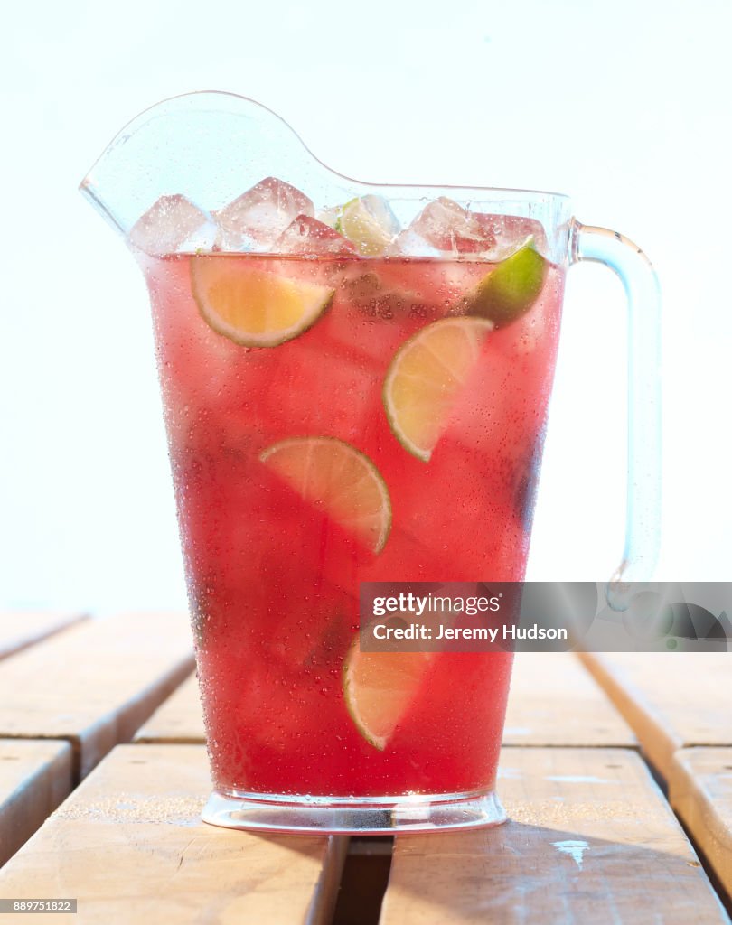 Cranberry pitcher