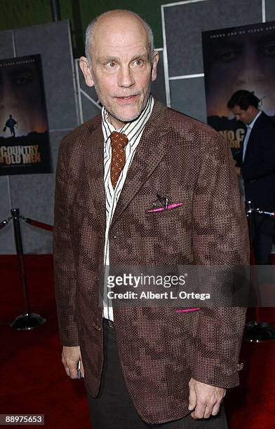Actor John Malkovich arrives at the Miramax Films' Los Angeles Premiere of "No Country For Old Men" at the El Capitan Theater in Hollywood,...