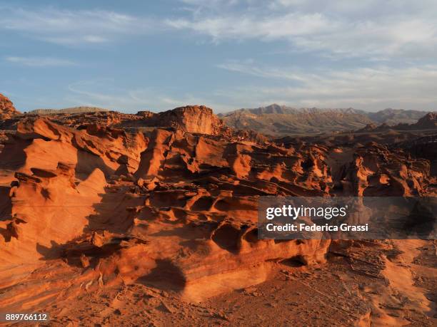 sandstone ridge, little finland, nevada - mesquite nevada stock pictures, royalty-free photos & images