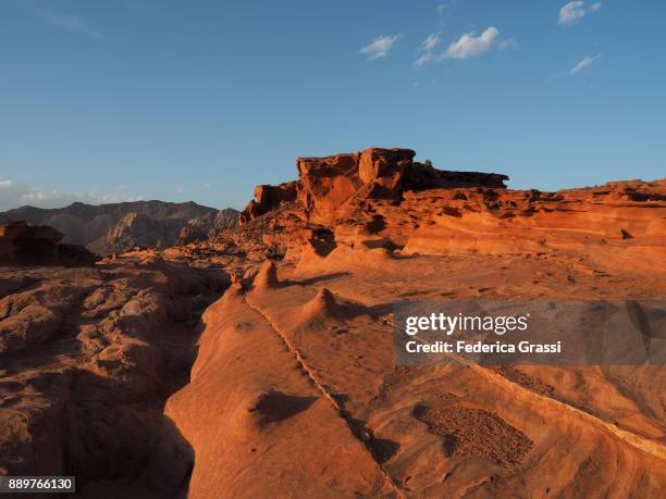 unusual rock formations at little finland, nevada - mesquite nevada stock pictures, royalty-free photos & images