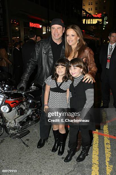 John Travolta, Ella Travolta, Kelly Preston and friend Cate