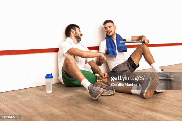 that was a good game of squash - squash game stock pictures, royalty-free photos & images