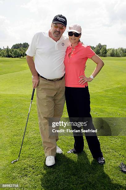 Producer Ralf Siegel and wife Kriemhild attend the golf tournament 'Kaiser Cup 2009' at 'Hartl Golf-Resort' on July 11, 2009 in Bad Griesbach,...