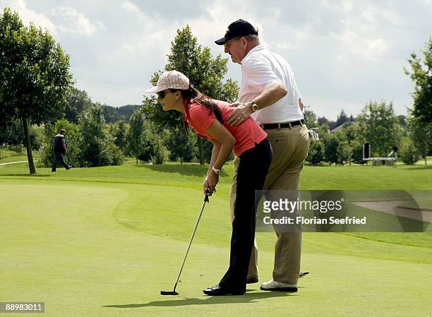 Producer Ralf Siegel and wife Kriemhild attend the golf tournament 'Kaiser Cup 2009' at 'Hartl Golf-Resort' on July 11, 2009 in Bad Griesbach,...