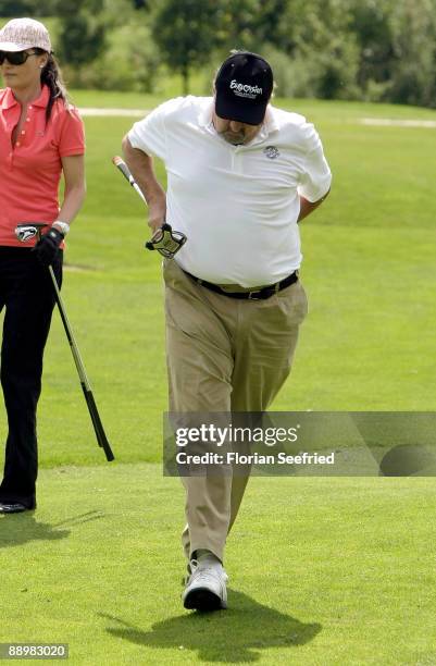 Producer Ralf Siegel and wife Kriemhild attend the golf tournament 'Kaiser Cup 2009' at 'Hartl Golf-Resort' on July 11, 2009 in Bad Griesbach,...