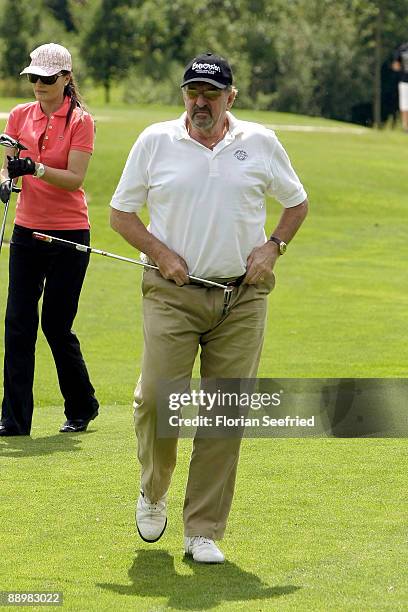 Producer Ralf Siegel and wife Kriemhild attend the golf tournament 'Kaiser Cup 2009' at 'Hartl Golf-Resort' on July 11, 2009 in Bad Griesbach,...