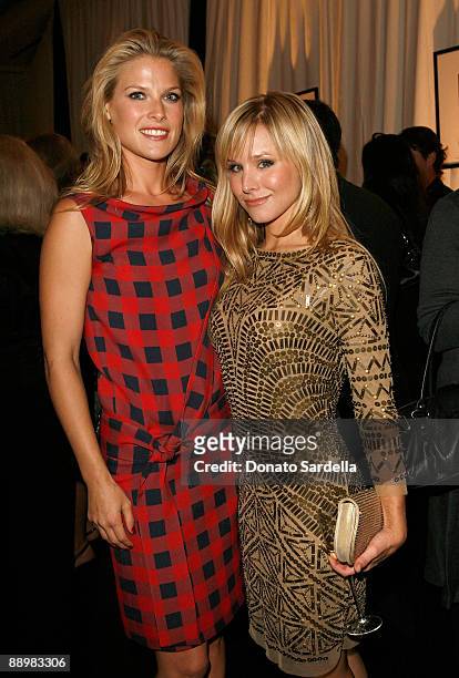 Actresses Ali Larter and Kristen Bell inside ELLE Magazine's 14th Annual Women In Hollywood at the four seasons hotel on October 15, 2007 in Beverly...