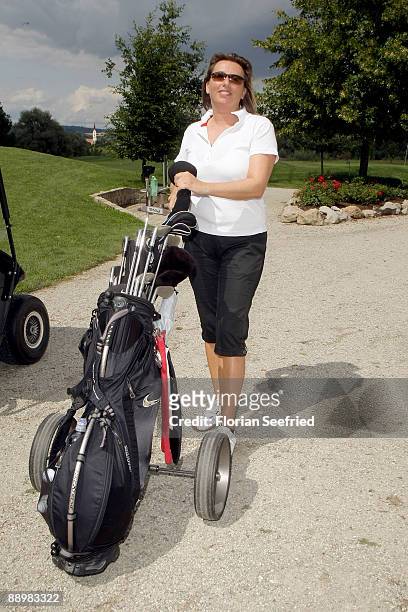 Simone Carrell attends the 'Kaiser Cup 2009' golf tournament at the Hartl Golf-Resort on July 11, 2009 in Bad Griesbach, Germany.
