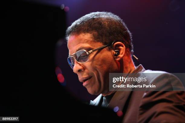 Herbie Hancock performs at the Royal Albert Hall on July 11, 2009 in London, England.