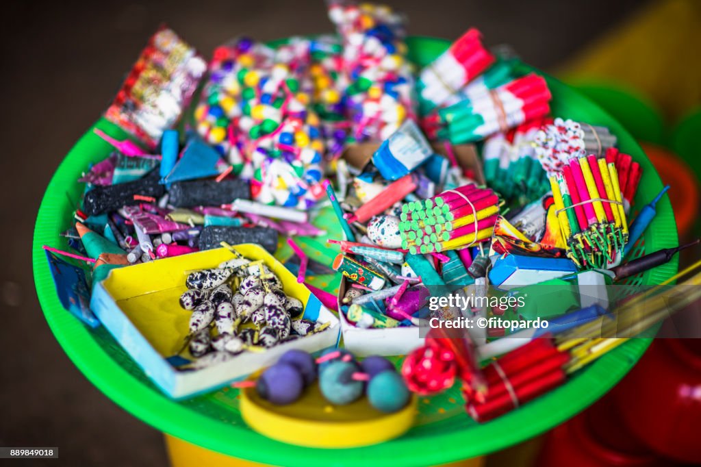 Mexican Fireworks in a bucket