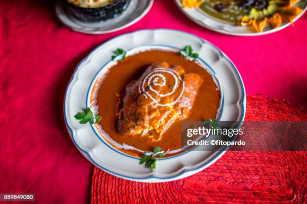 coloradito mole sauce with chicken - oaxaca stock pictures, royalty-free photos & images