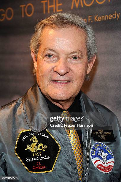 Former NASA Pr and founder of Space Camp Ed Buckbee,poses at the Omega Celebrates The 40th Anniversary of The Apollo Moon Landing at South Coast...