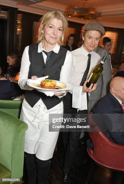 Jemma Redgrave and Freddie Fox attend 'One Night Only At The Ivy' in aid of Acting for Others on December 10, 2017 in London, England.