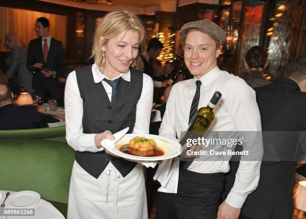 Jemma Redgrave and Freddie Fox attend 'One Night Only At The Ivy' in aid of Acting for Others on December 10, 2017 in London, England.