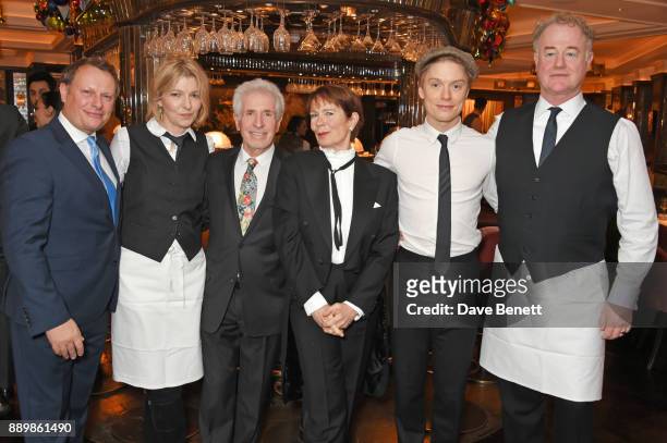 Neil Stuke, Jemma Redgrave, George Layton, Celia Imrie, Freddie Fox and Owen Teale attend 'One Night Only At The Ivy' in aid of Acting for Others on...