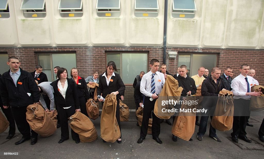 Royal Navy Recruits Participate In Their Initial Nine Week Training Course