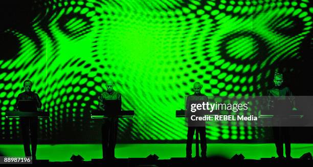 Kraftwerk perform at day 3 of the Exit Festival on July 11, 2009 in Novi Sad, Serbia.