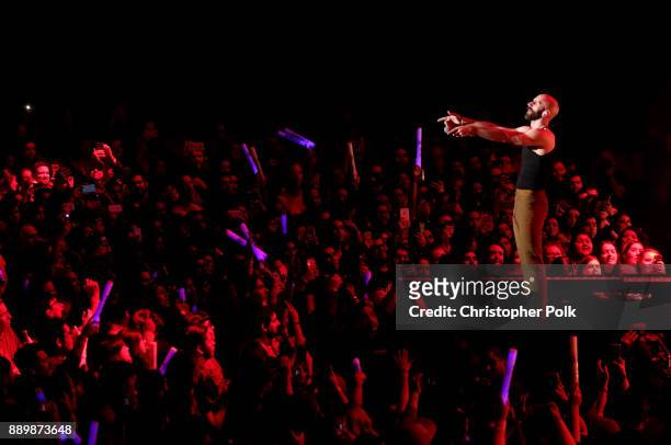 Sam Harris of X Ambassadors performs onstage during KROQ Almost Acoustic Christmas 2017 at The Forum on December 10, 2017 in Inglewood, California.