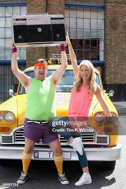 Johnny Vegas and Denise Van Outen join a cast of hundreds to recreate a scene from Fame to launch Turner Classic Movies 'Capture Your Classic'...