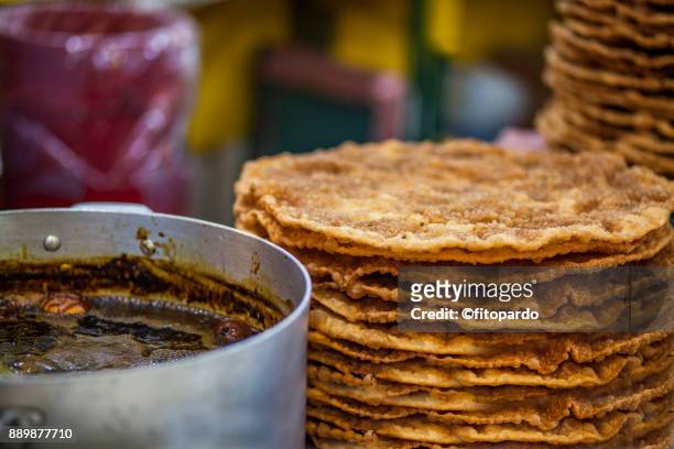 buñuelos ready to be served - donut chart stock pictures, royalty-free photos & images