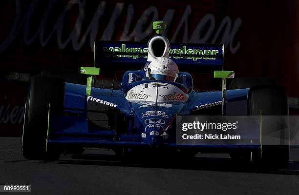 Mike Conway, drives the Valspar/Dreyer & Reinbold Dallara Honda during the Indycar Series Honda Indy Toronto on July 12, 2009 in Toronto, Canada.