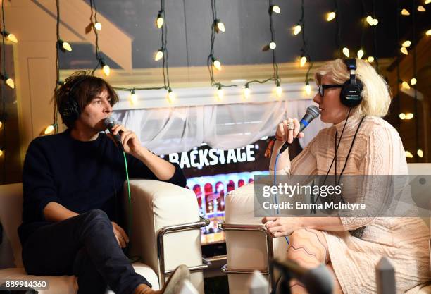 Thomas Mars of Phoenix speaks during an interview wtih Kat Corbett at KROQ Almost Acoustic Christmas 2017 at The Forum on December 10, 2017 in...