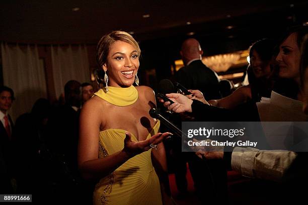 Singer Beyonce arrives at the Sony/BMG Grammy After Party at the Beverly Hills Hotel on February 10, 2008 in Beverly Hills, California.