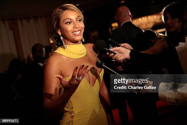 Singer Beyonce arrives at the Sony/BMG Grammy After Party at the Beverly Hills Hotel on February 10, 2008 in Beverly Hills, California.