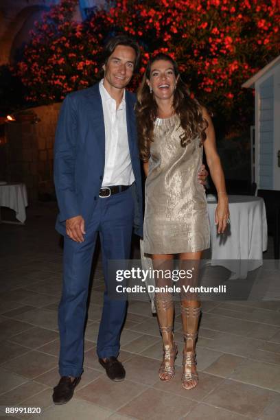 Karl-Heinz Grasser and Fiona Swarovski attend day one of the Ischia Global Film and Music Festival on July 12, 2009 in Ischia, Italy.