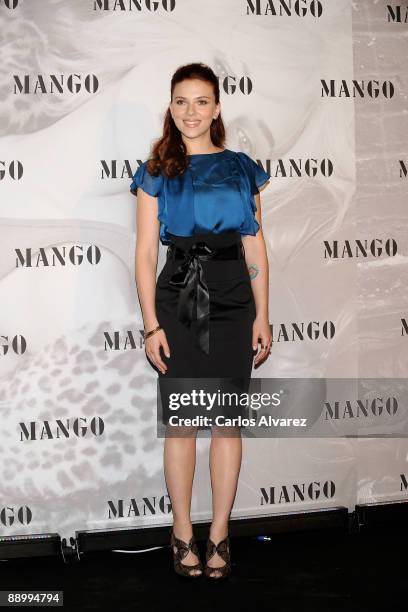 Actress Scarlett Johansson announced as the new Face of Mango at Santo Mauro Hotel on July 13, 2009 in Madrid, Spain.
