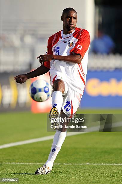 Harold Wallace of Costa Rica controls the ball against Jamaica in a CONCACAF Gold Cup match at Crew Stadium on July 7, 2009 in Columbus, Ohio.