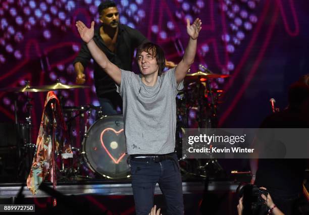 Thomas Mars of Phoenix performs onstage during KROQ Almost Acoustic Christmas 2017 at The Forum on December 10, 2017 in Inglewood, California.