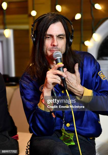 Brian Bell of Weezer speaks during an interview at KROQ Almost Acoustic Christmas 2017 at The Forum on December 10, 2017 in Inglewood, California.