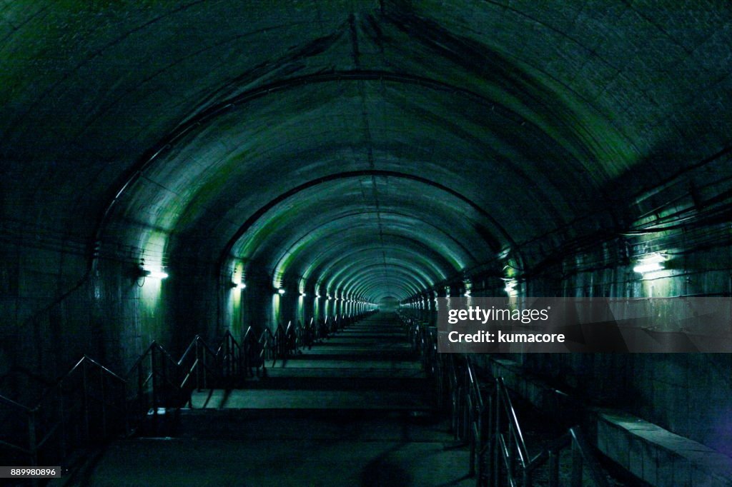Tunnel stairs to underground, Doai station