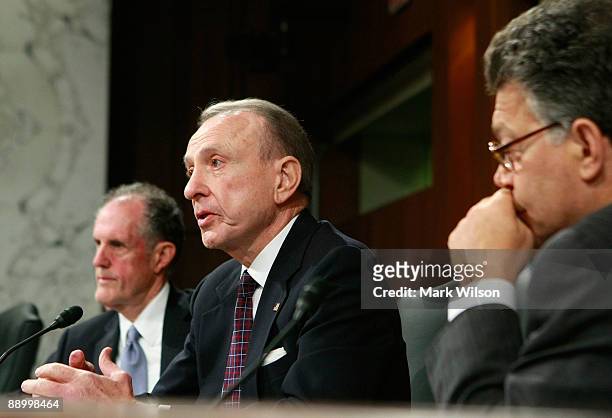 Sen. Arlen Spector makes his opening statement during confirmation hearings for Judge Sonia Sotomayor before the Senate Judiciary Committee July 13,...