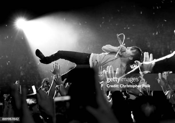 Thomas Mars of Phoenix performs onstage during KROQ Almost Acoustic Christmas 2017 at The Forum on December 10, 2017 in Inglewood, California.