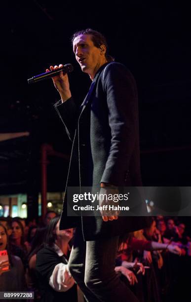 Singer David Shaw of The Revivalists performs at The Fillmore Charlotte on December 10, 2017 in Charlotte, North Carolina.