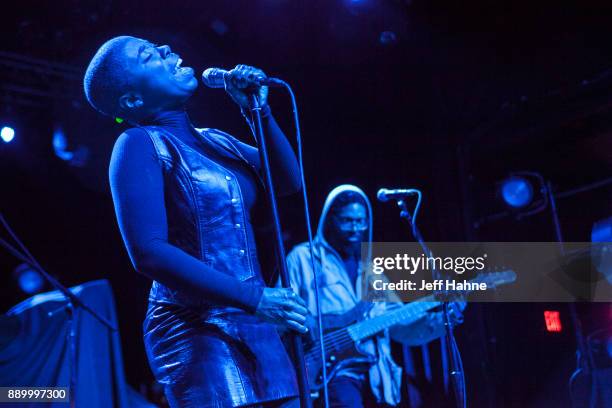 Singer Jessy Wilson of Muddy Magnolias performs at The Fillmore Charlotte on December 10, 2017 in Charlotte, North Carolina.