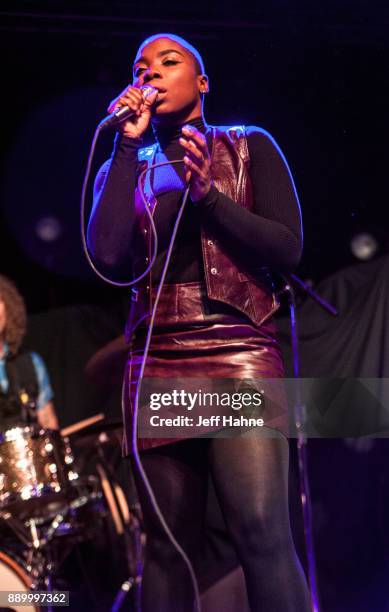 Singer Jessy Wilson of Muddy Magnolias performs at The Fillmore Charlotte on December 10, 2017 in Charlotte, North Carolina.