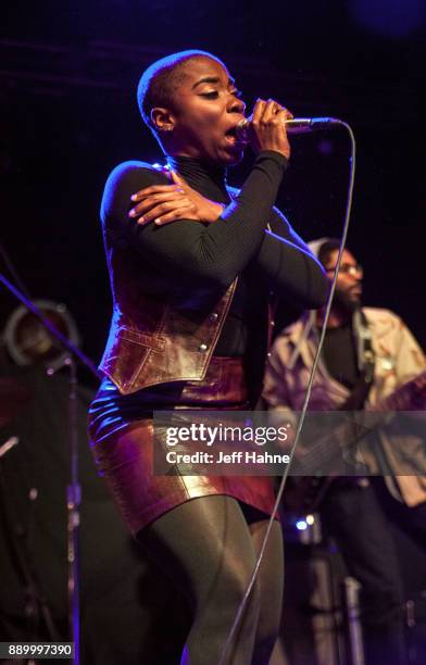 Singer Jessy Wilson of Muddy Magnolias performs at The Fillmore Charlotte on December 10, 2017 in Charlotte, North Carolina.